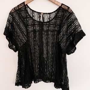 Free People black lace top